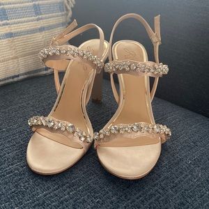Jewel Badgley Mischka Odette Evening Sandal - Champagne 8M